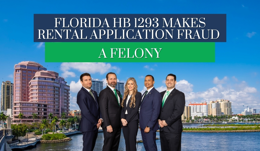 Florida HB 1293 Makes Rental Application Fraud a Felony